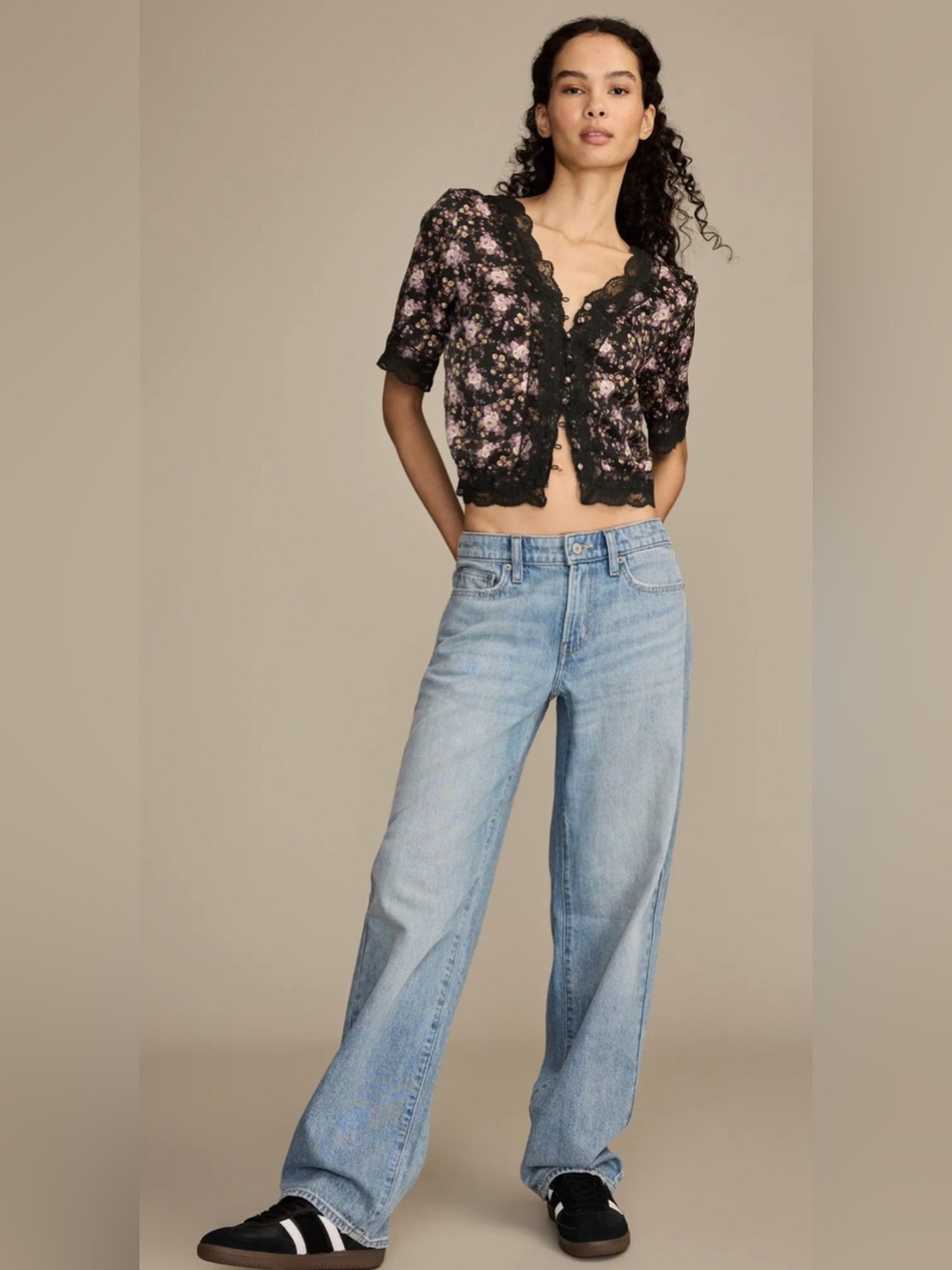 Lucky Brand Light Blue Wide-Leg Jeans